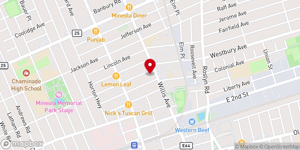 Map showing location of Corpus Christi R.C. Church