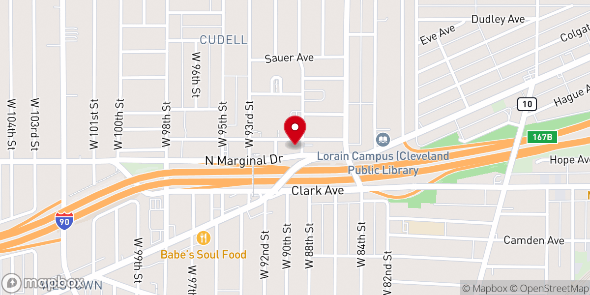 Map showing location of West Side Church of the Nazarene