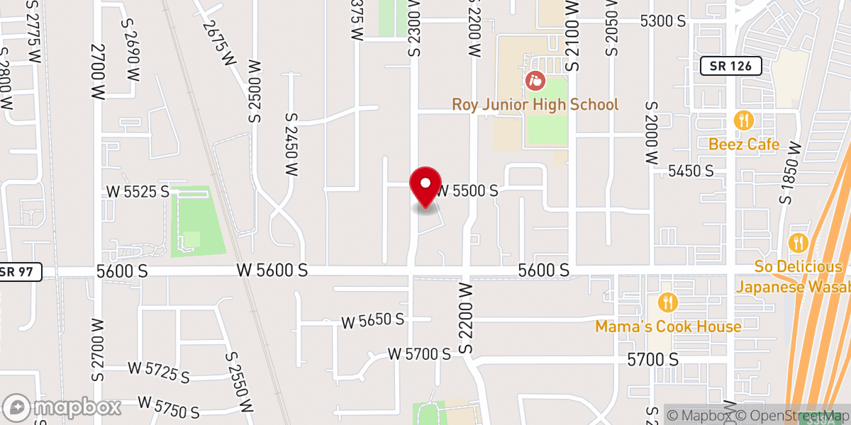Map showing location of Our Savior's Lutheran Church