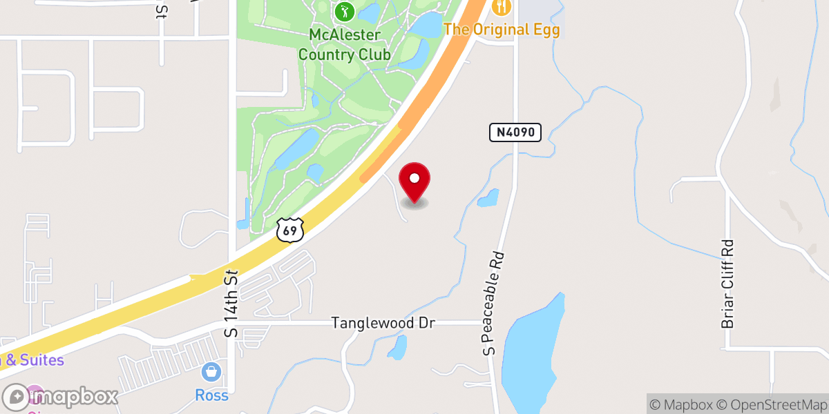 Map showing location of Lakewood Christian Church & Sch