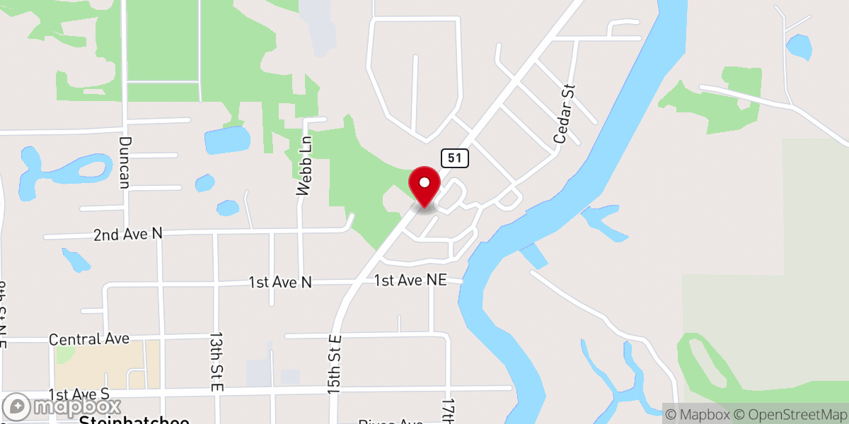 Map showing location of Steinhatchee Landing Club and Chapel