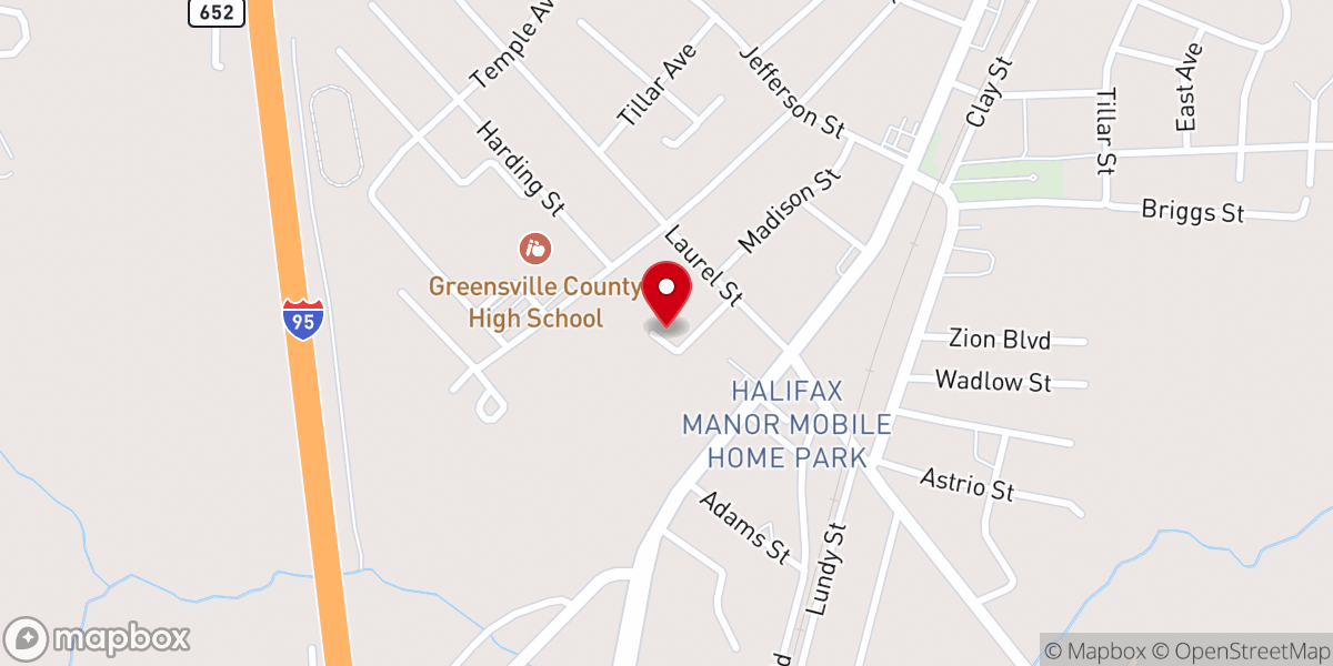Map showing location of St Richard's Catholic Church