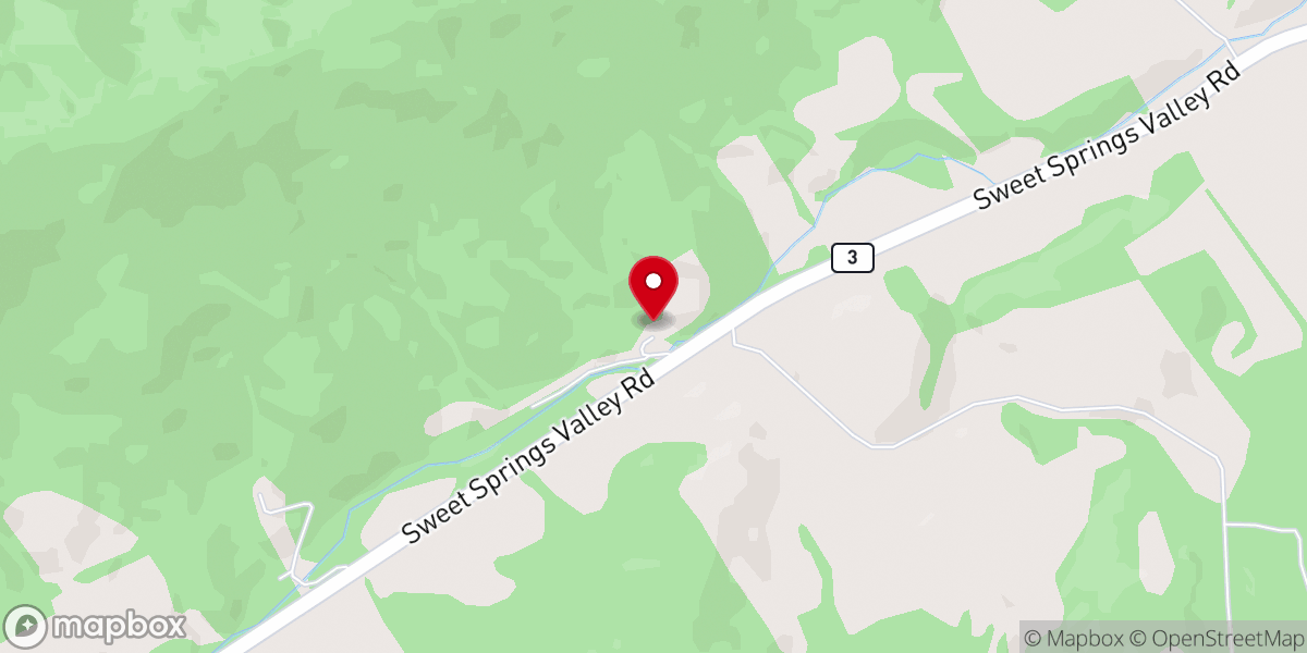 Map showing location of Cokesbury Church