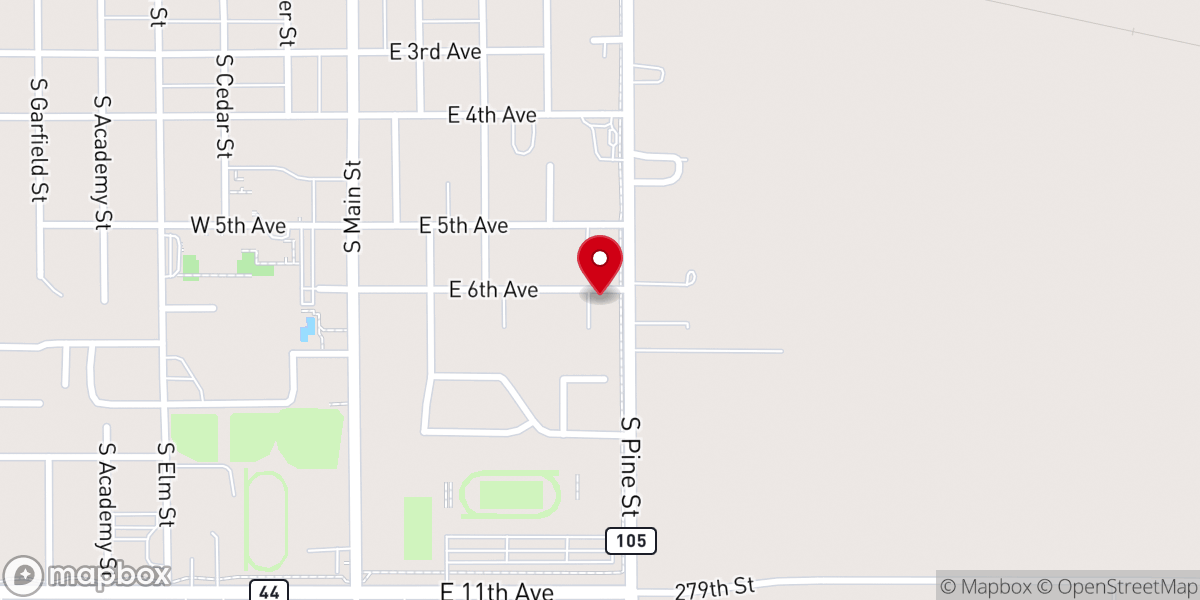 Map showing location of St Magdalen Catholic Church