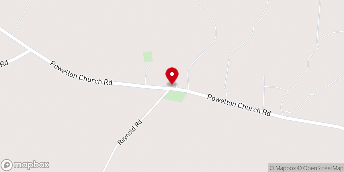 Map showing location of Union Baptist Church