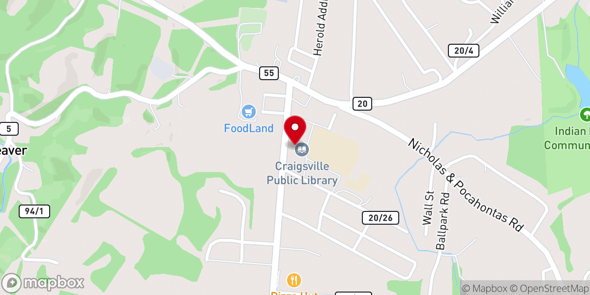 Map showing location of Lighthouse Apostolic Church