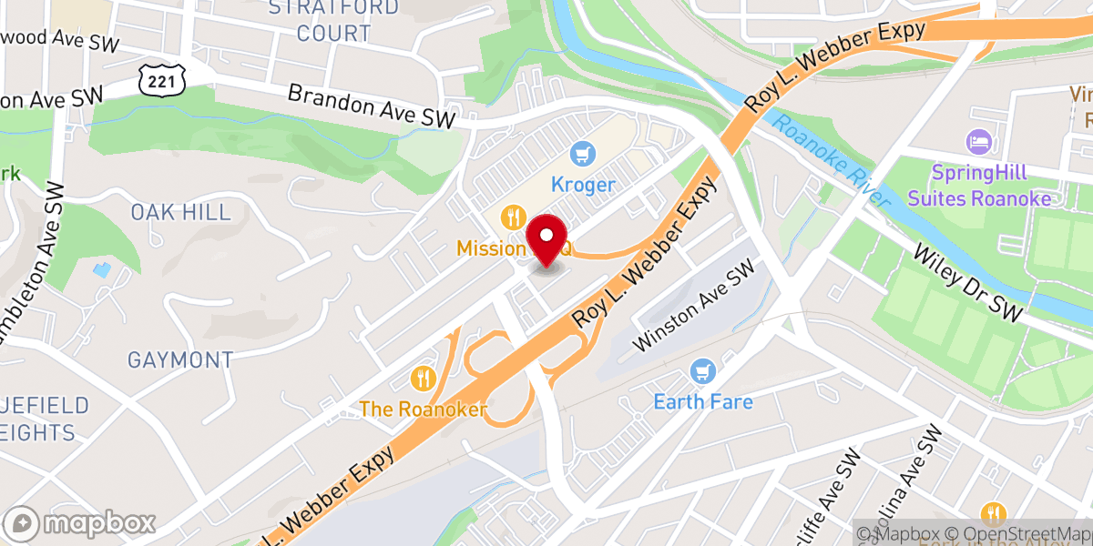 Map showing location of Calvary Memorial Church