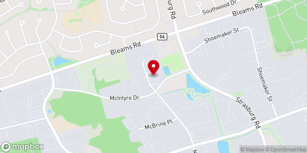 Map showing location of CFN Waterloo Church
