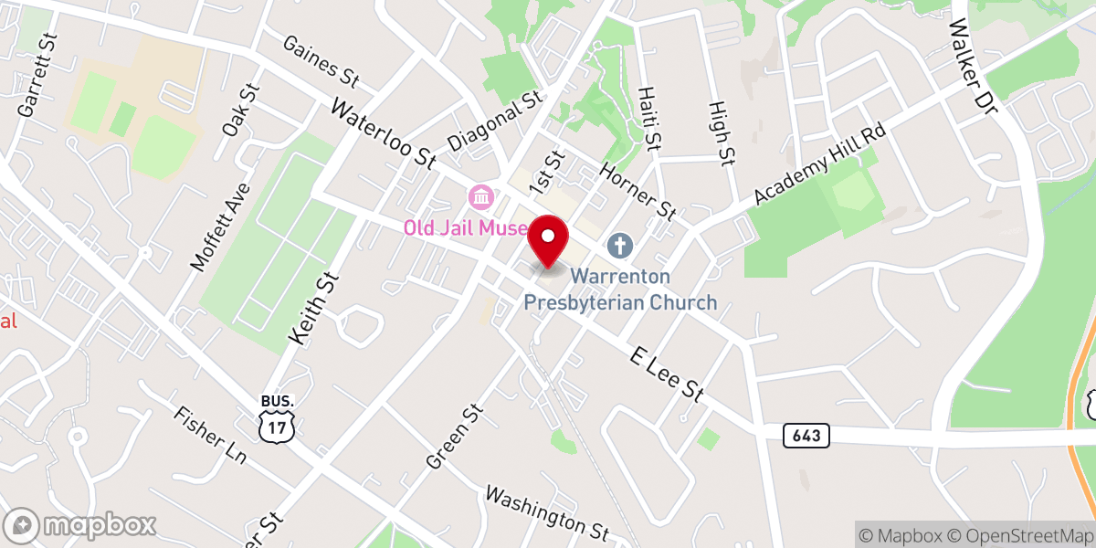 Map showing location of Mount Zion Missionary Baptist Church