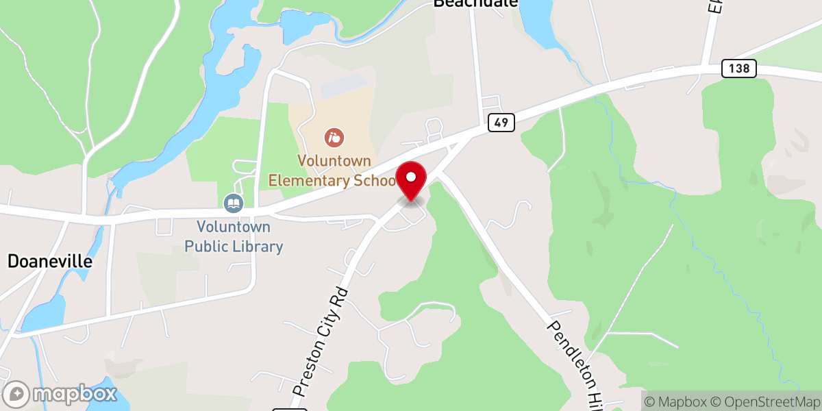 Map showing location of St Thomas Parish Center