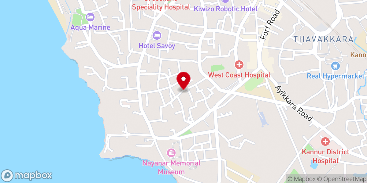 Map showing location of Ebenezer Brethren Church