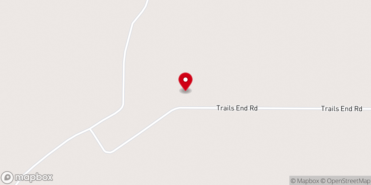 Map showing location of Trails End Church