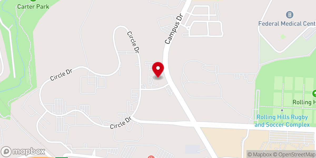 Map showing location of Worth Baptist Church