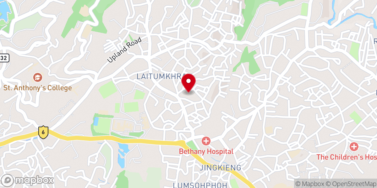 Map showing location of Bodo Christian Fellowship