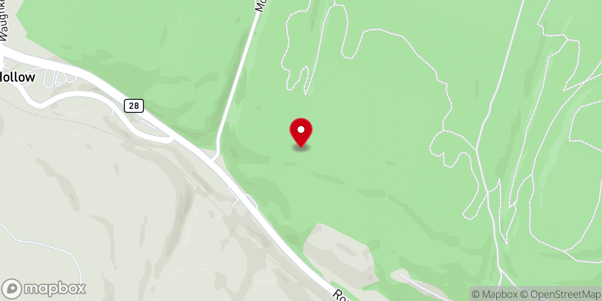 Map showing location of Rosendale Bible Church