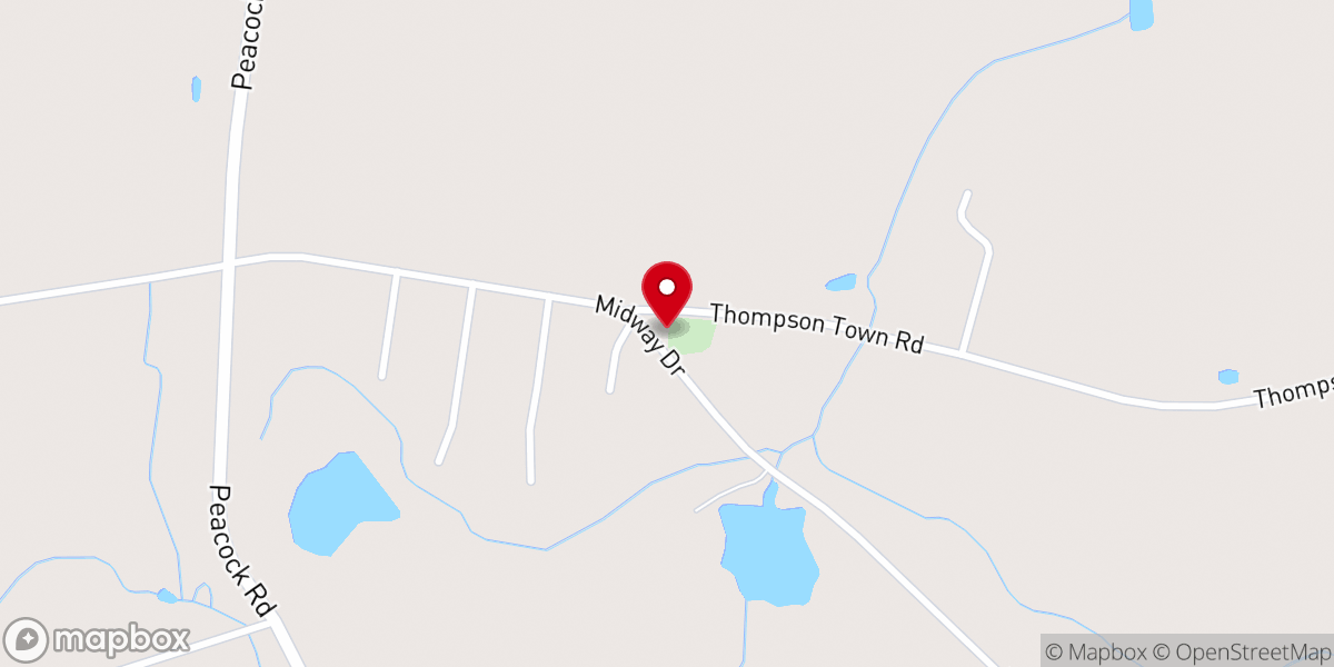 Map showing location of Pleasant Hill Reformed Baptist Church