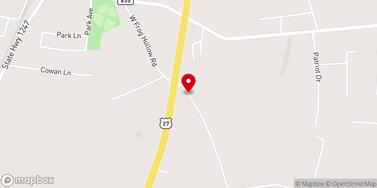 Map showing location of Science Hill Christian Church