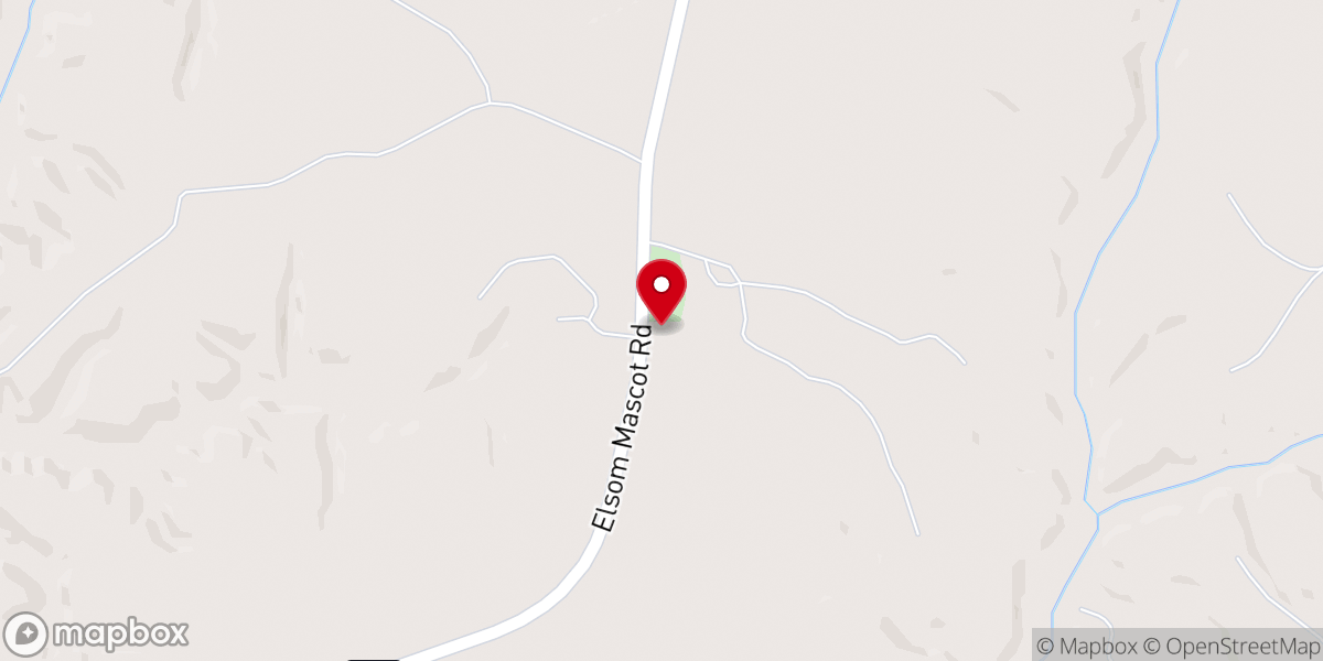 Map showing location of Escobrook Church