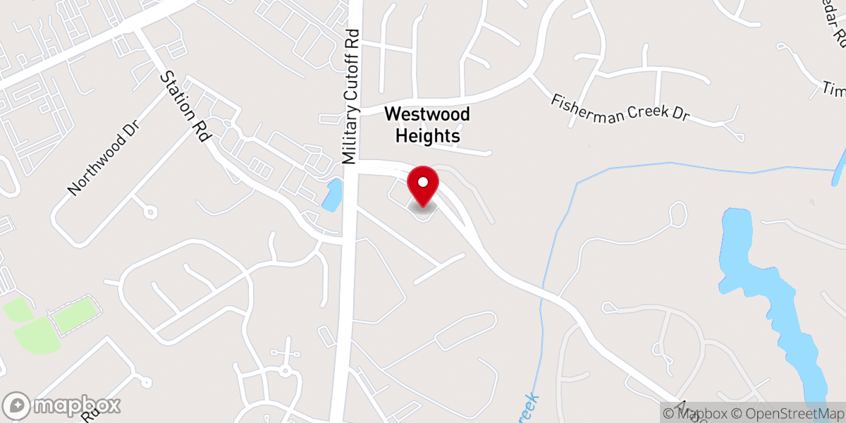 Map showing location of Frank H. Kenan Chapel at Landfall