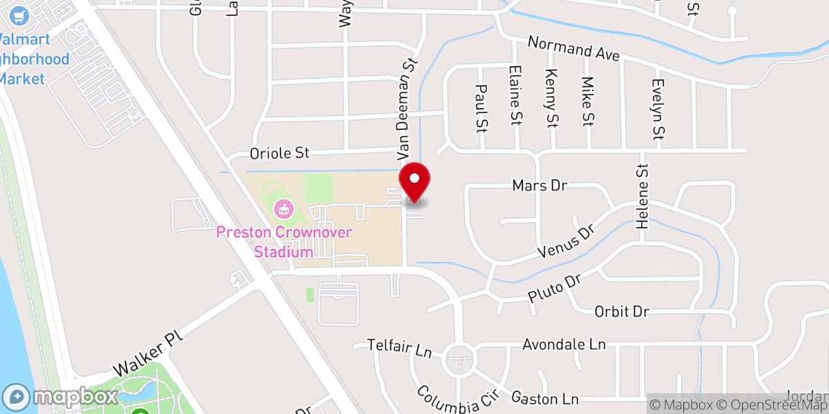 Map showing location of Shady Grove Baptist Church