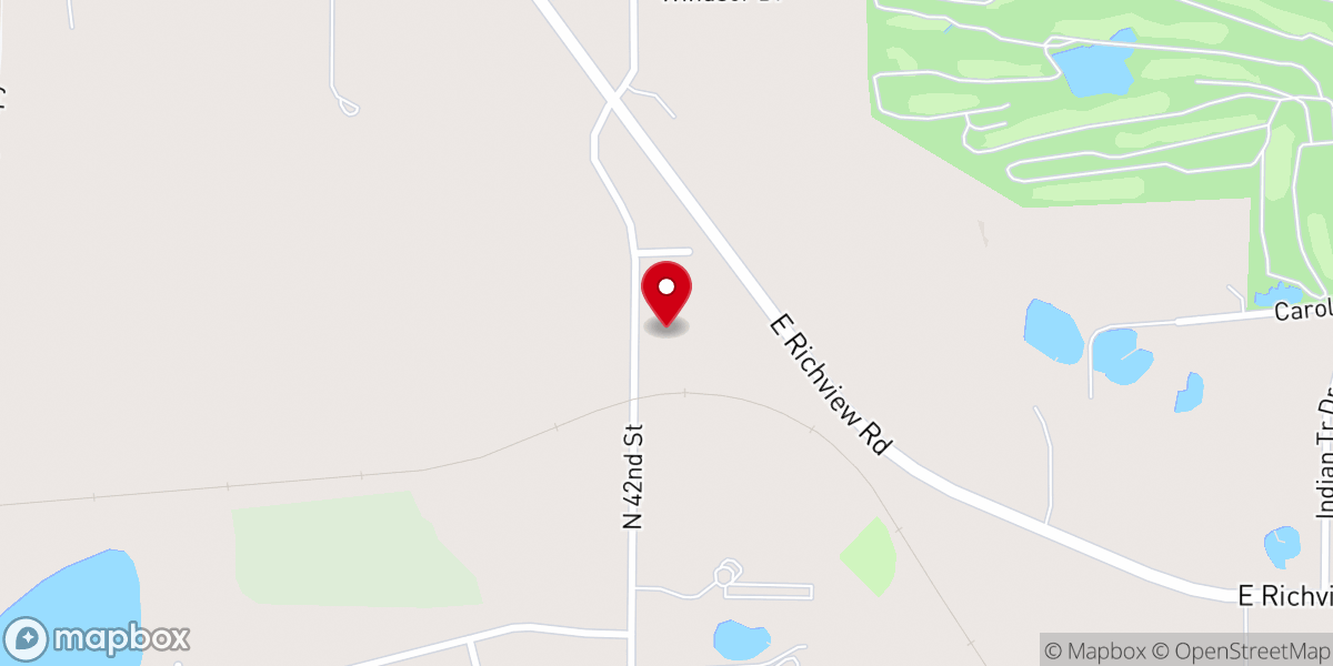 Map showing location of Crossroads Church