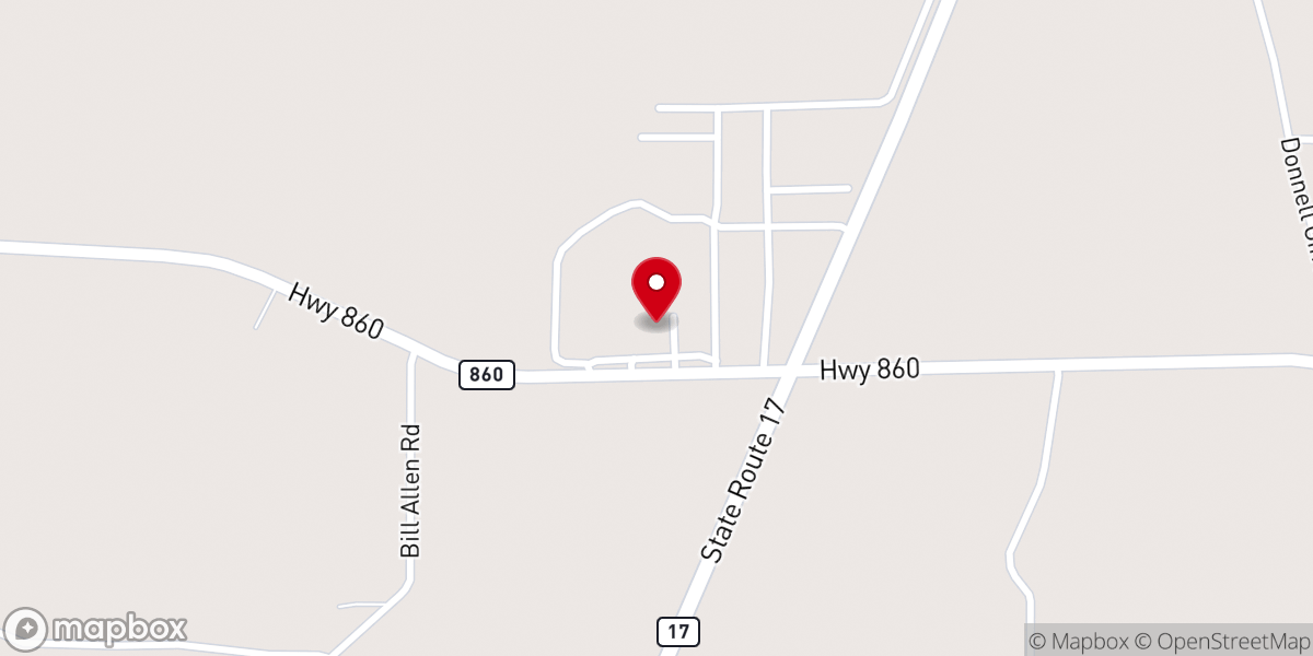 Map showing location of Waverly Church