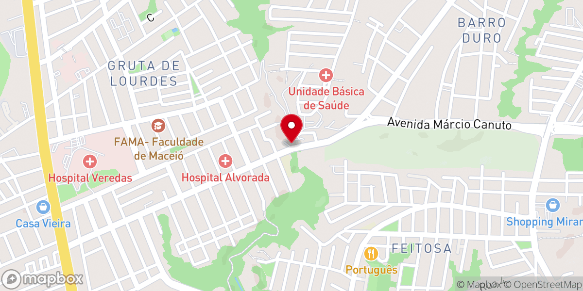 Map showing location of Igreja Pentecostal Shallon Adonai