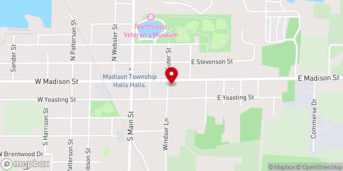 Map showing location of Saint Michael Catholic Church