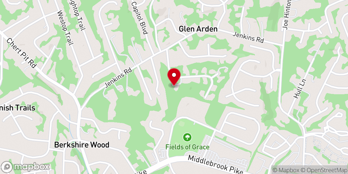 Map showing location of West Knoxville Friends Meeting