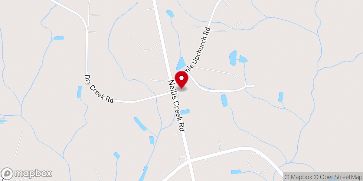 Map showing location of Pleasant Union Christian Church
