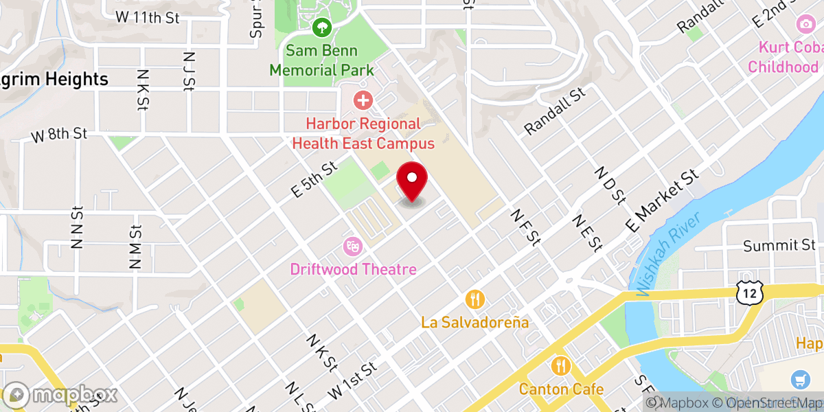 Map showing location of St Mary Catholic Church