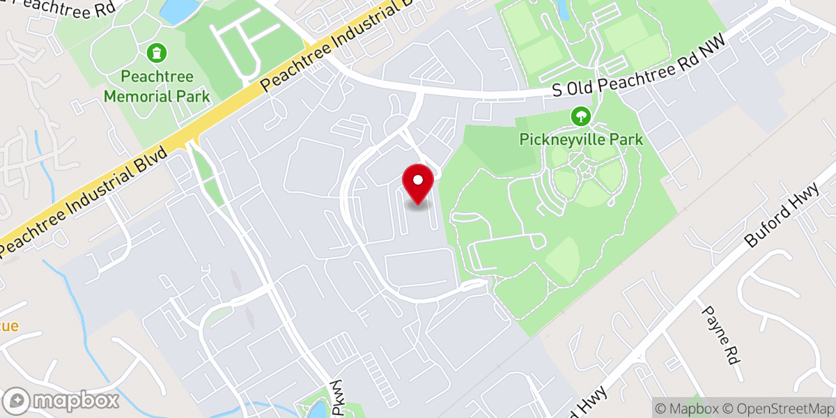 Map showing location of RCCG-CITY of David Atlanta