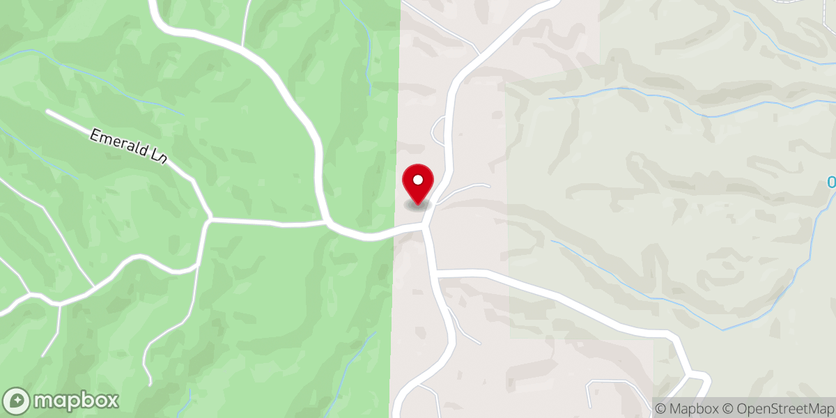 Map showing location of Piney Point Baptist Church