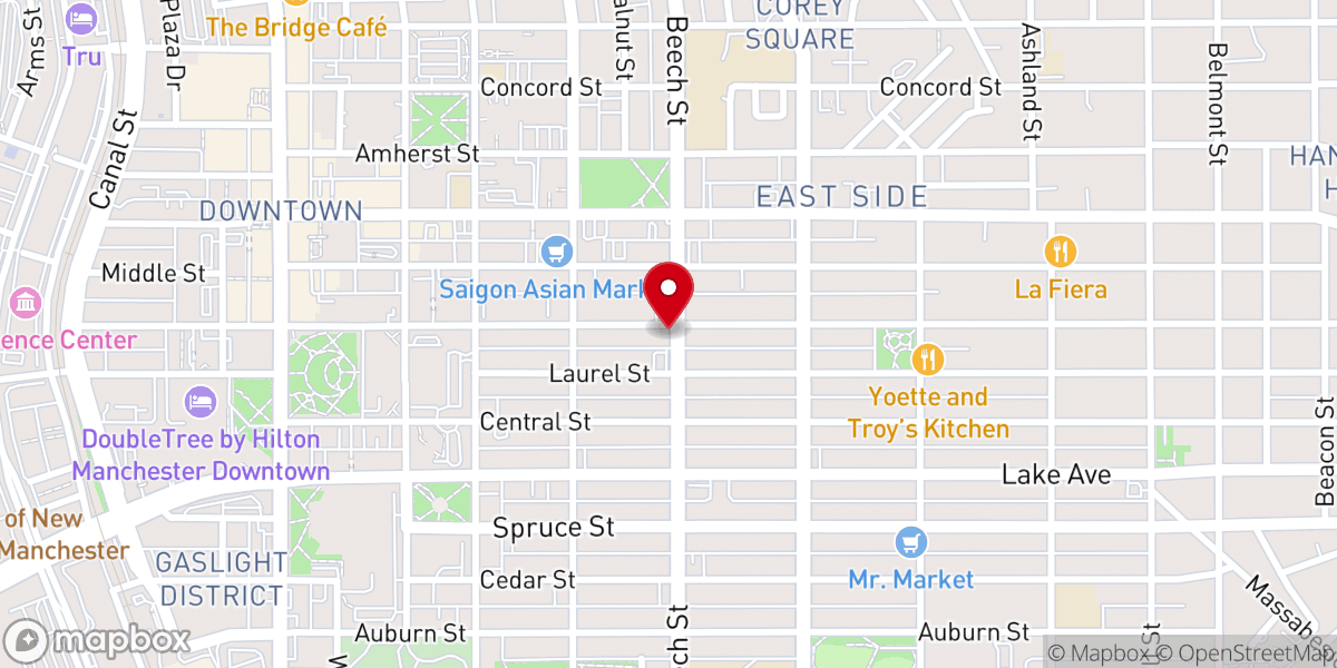Map showing location of ST Annes Center