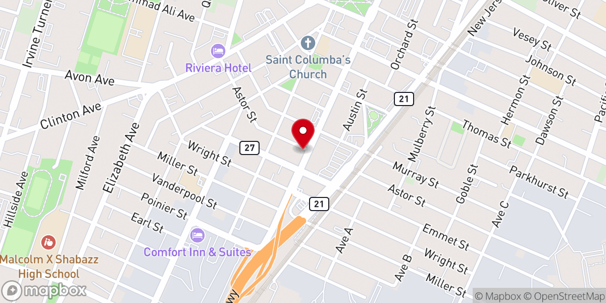 Map showing location of Graceland Gospel church