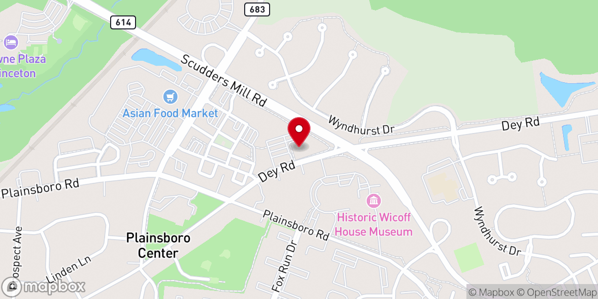 Map showing location of Queenship of Mary Roman Catholic Church