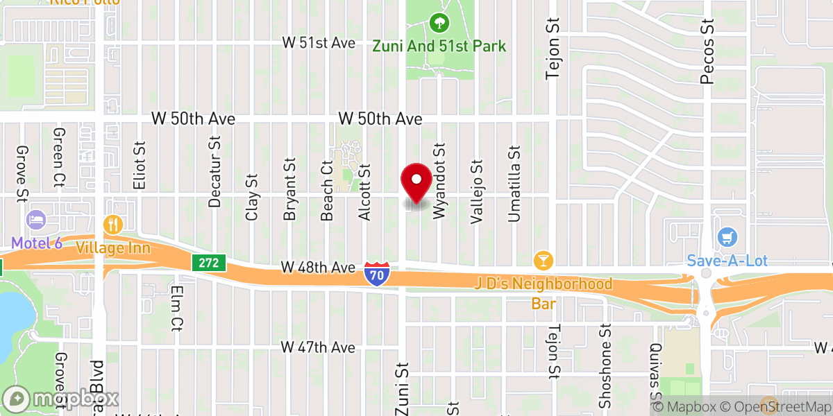 Map showing location of La Antorcha United Pentecostal Church