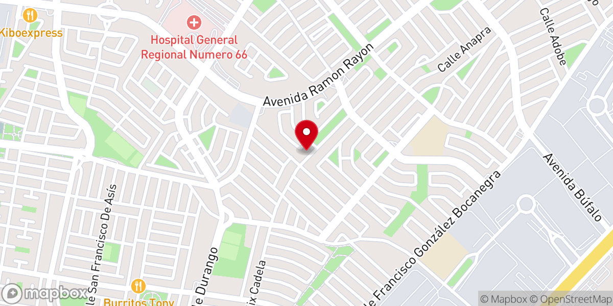 Map showing location of Templo Cristiano El Cordero de Dios Asambleas de Dios