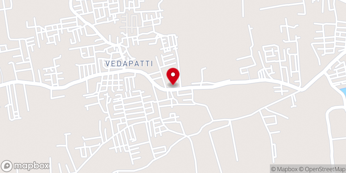 Map showing location of R.C Church St. Lourdes colony