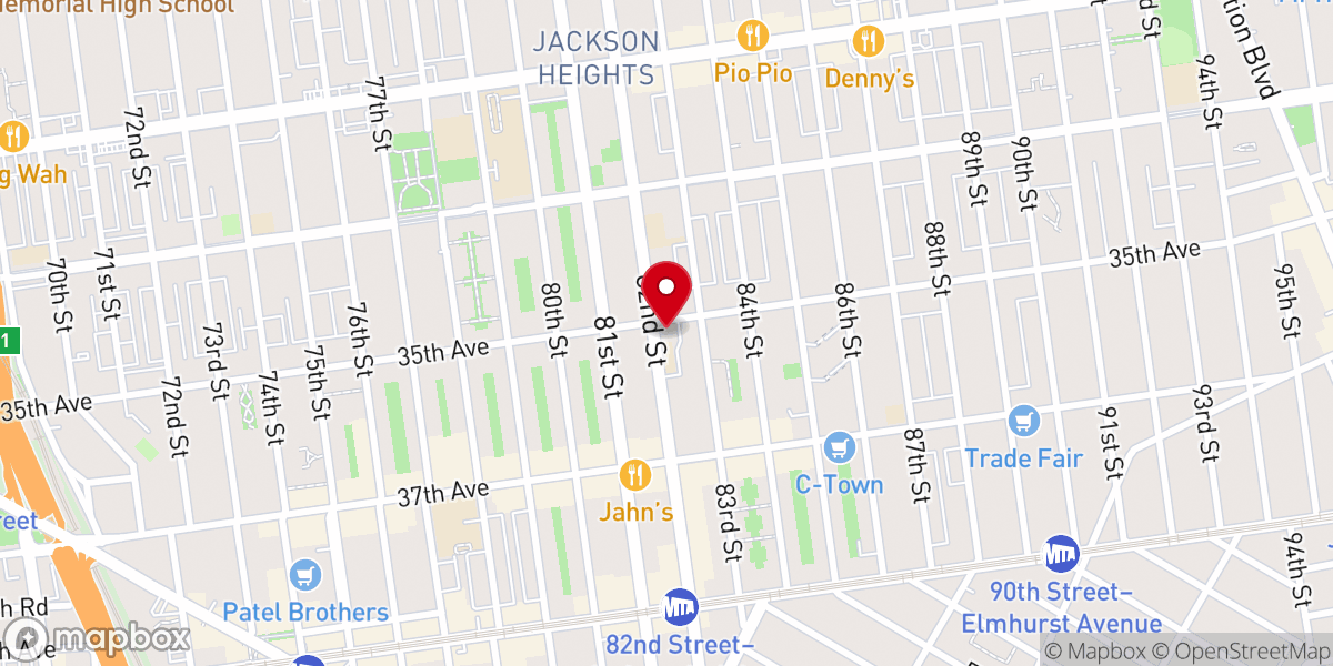 Map showing location of St. Joan of Arc Roman Catholic Church