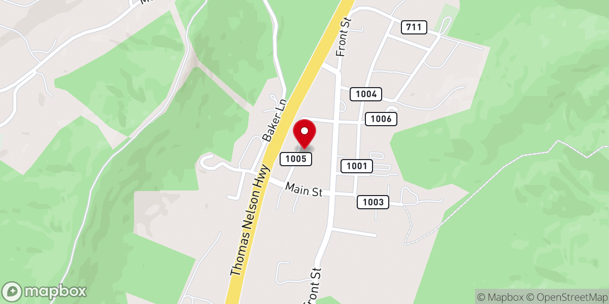 Map showing location of Faith Reformed Baptist Church