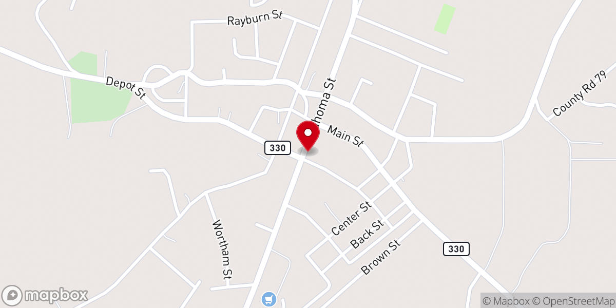 Map showing location of United Missionary Baptist