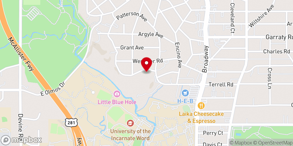 Map showing location of Jones Episcopal Diocesan Church