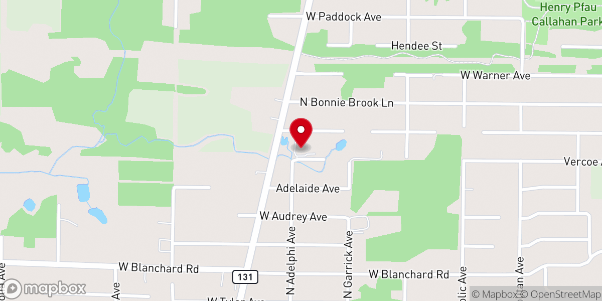Map showing location of Journey Church