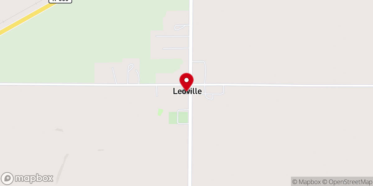 Map showing location of Immaculate Conception of the Blessed Virgin Mary Catholic Church, Leoville