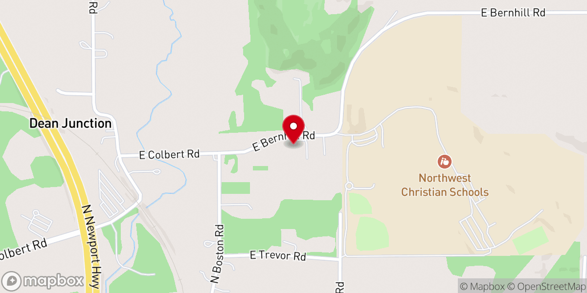 Map showing location of Colbert Chapel