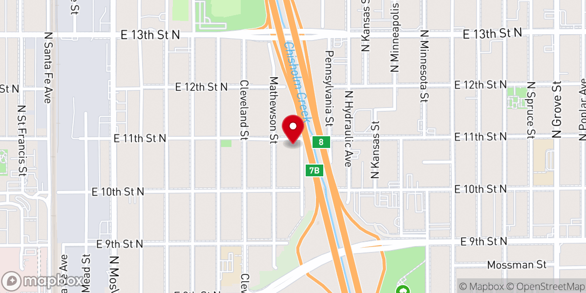 Map showing location of Holy Temple Church of God in Christ