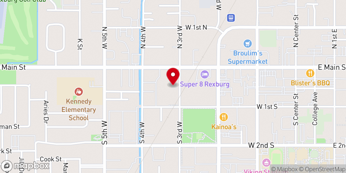 Map showing location of St. Patrick Catholic Mission