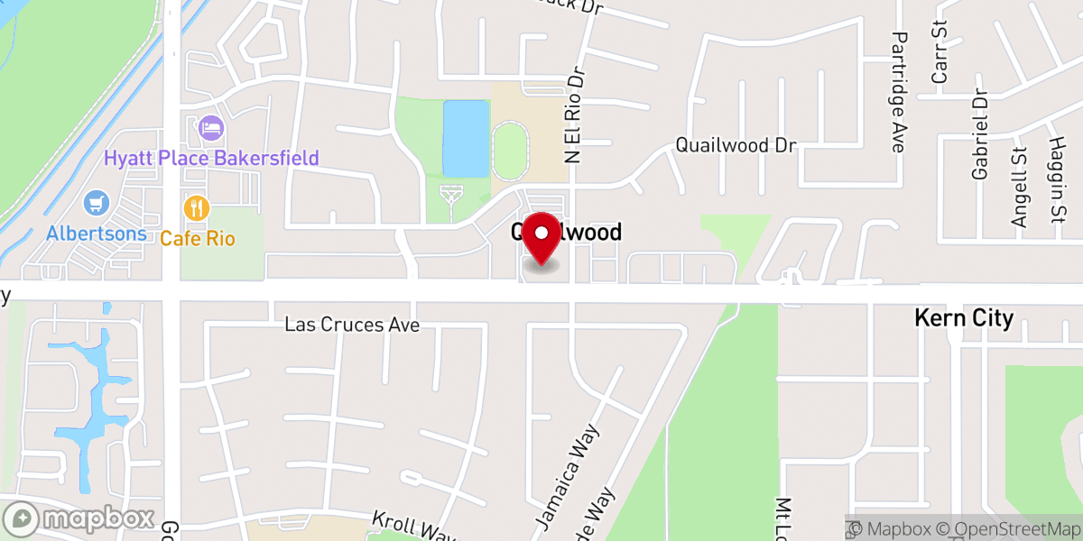 Map showing location of Westside Church of Christ