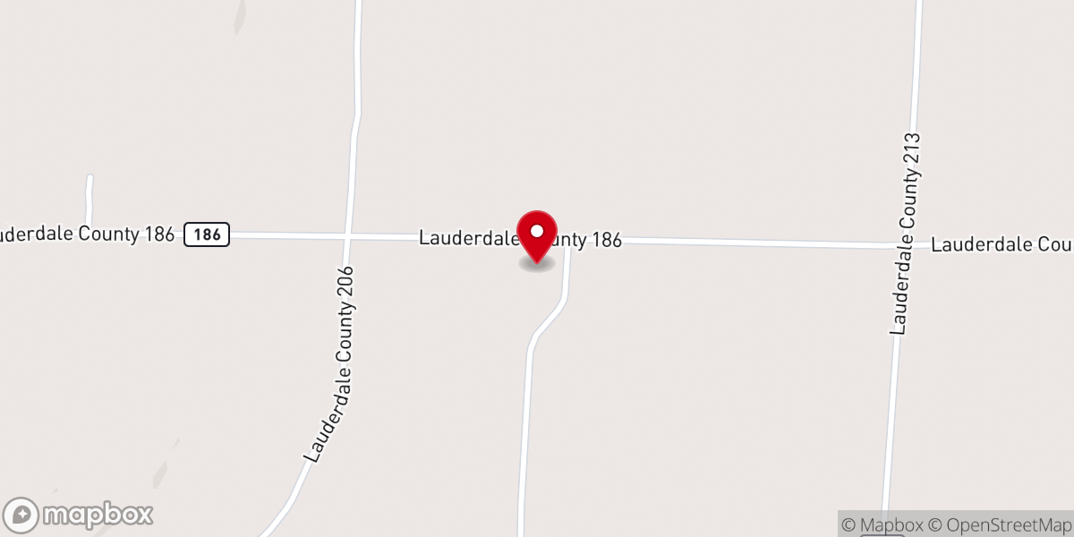 Map showing location of Spring Hill Missionary Baptist Church